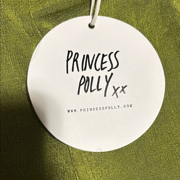 Princess Polly Green Flare Boogie Pants Size 6 NWT - Picture 2 of 5